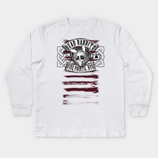 Dead Rabbits Vintage Biker Design Kids Long Sleeve T-Shirt